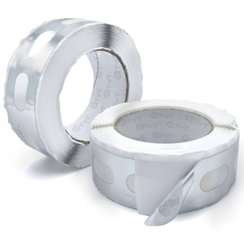 Anti-drip aluminum adhesive tape - large micro-perforated