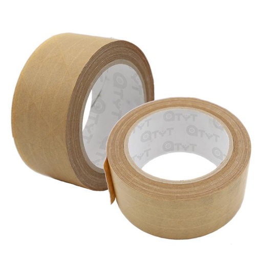 Cinta adhesiva de paper kraft reforada tridireccional