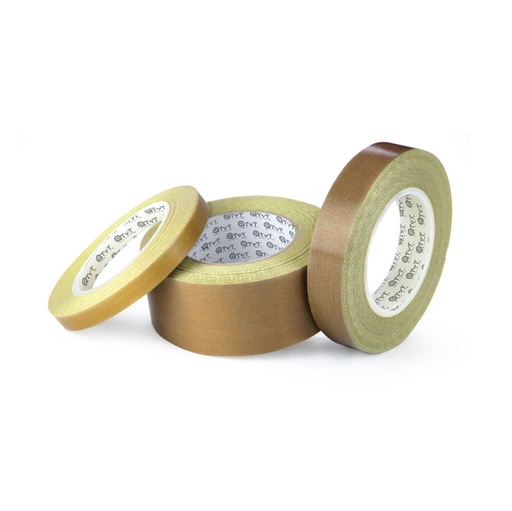 Teflon-coated fabric tape with embossed pvc line