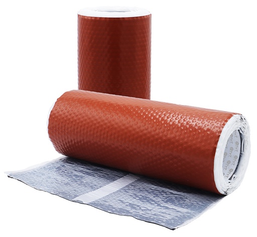 [S-BUTAL(3D)OVLPE-138-R5300-TC-R] Cinta Butilo Aluminio 3d Conformable (1,1 Mm) [ral 8004]