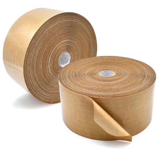 Reinforced gummed paper tape 
